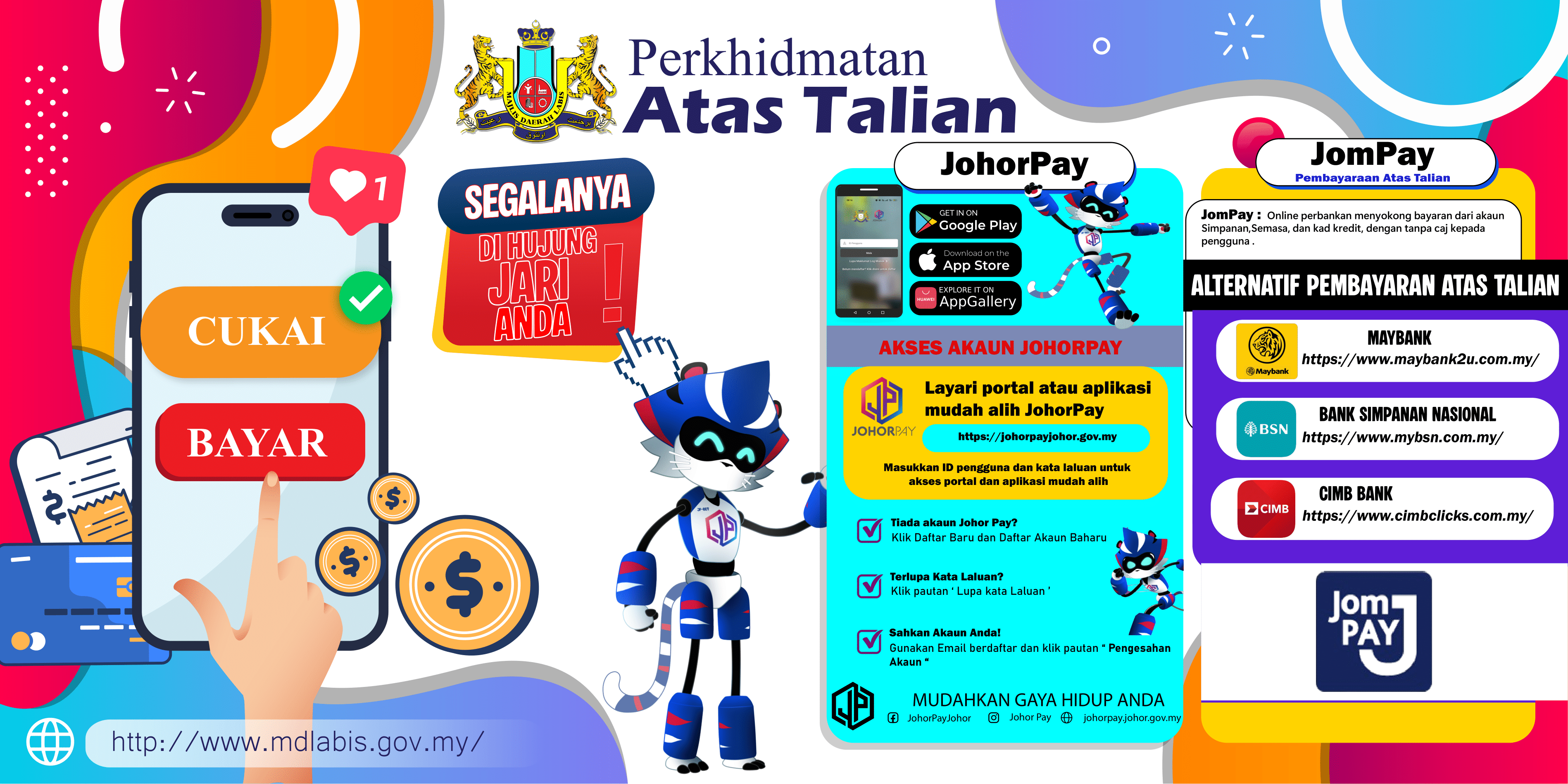 BAYARAN ONLINE JOHORPAY JOMPAY 2025