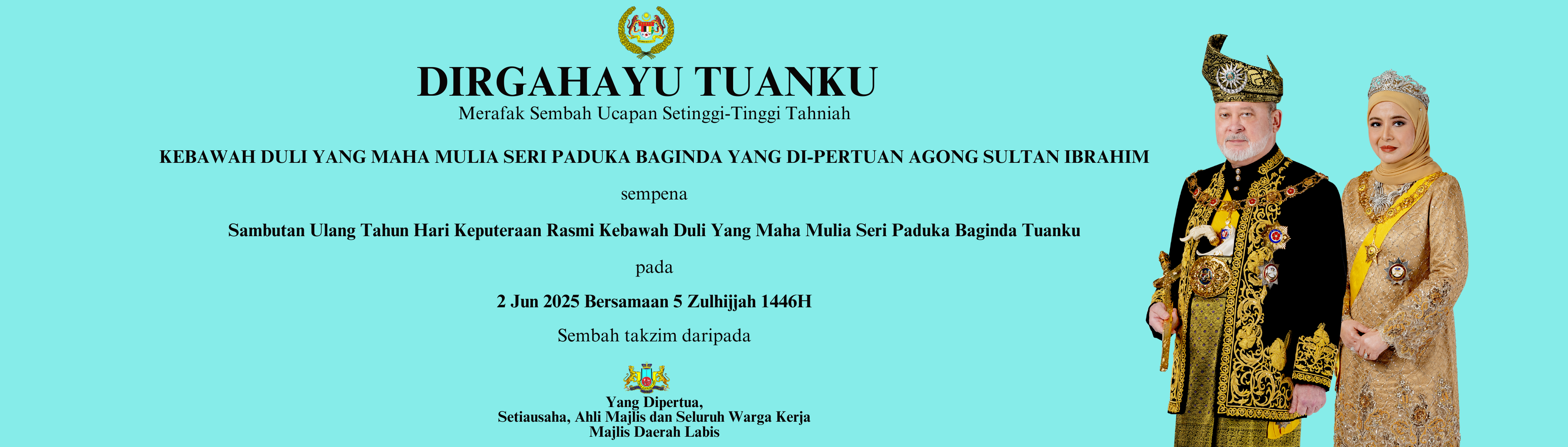 banner hari keputeraan agong 2025
